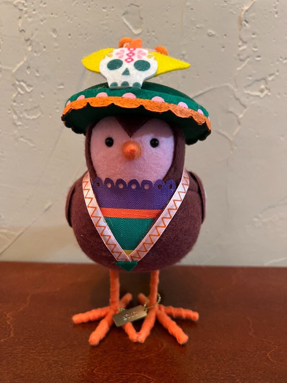 Target Lindoro Bird 2025 Fiesta Day of the Dead Decorative Felt Bird Figurine
